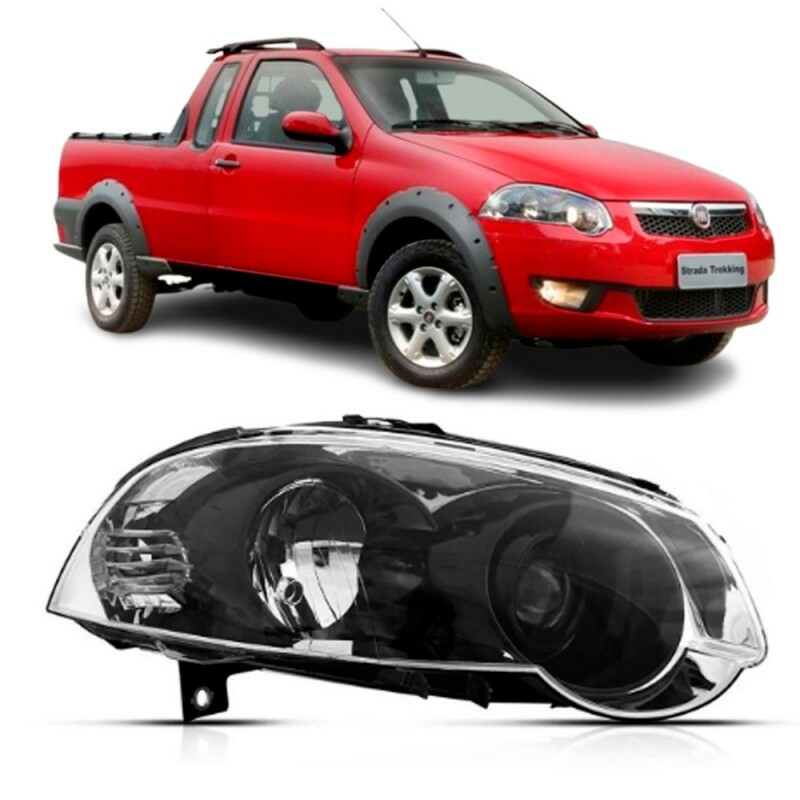 Farol Strada Trekking 2011 a 2026 Direito Canhão negro