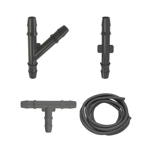 Kit Esguicho Limpador Para-Brisa Universal 2 Conectores Retos + 1 Conector Y + 1 Conector T + 3 Metros Mangueira Kit Esguicho Limpador Para-Brisa Universal 2 Conectores Retos + 1 Conector Y + 1 Conector T + 3 Metros Mangueira
