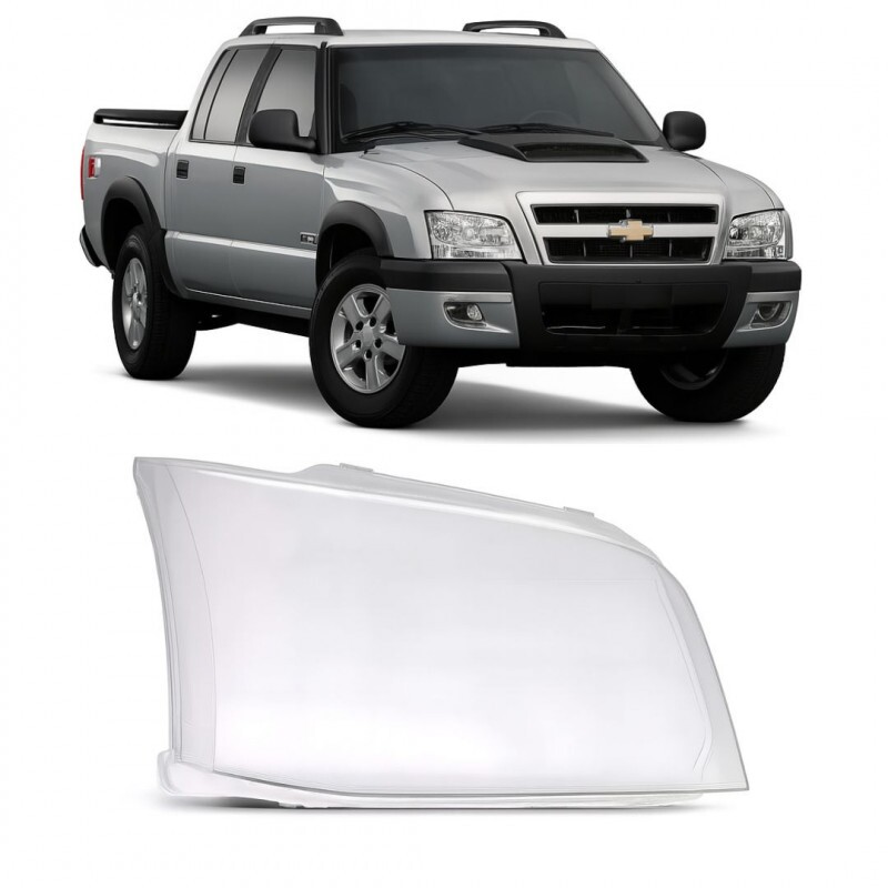 Lente do Farol S10 2001 a 2011 Direito Pit-Bull
