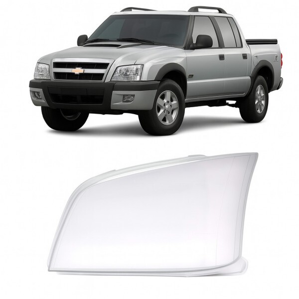 Lente do Farol S10 2001 a 2011 Esquerdo Pit-Bull