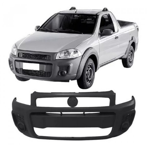 Para Choque Strada Working 2014 a 2020 Dianteiro Furo Moldura Lateral