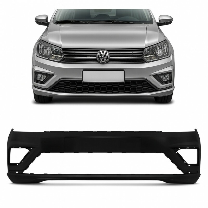Para Choque Gol G8 2018 a 2021 Dianteiro Preto Liso Loma Plast