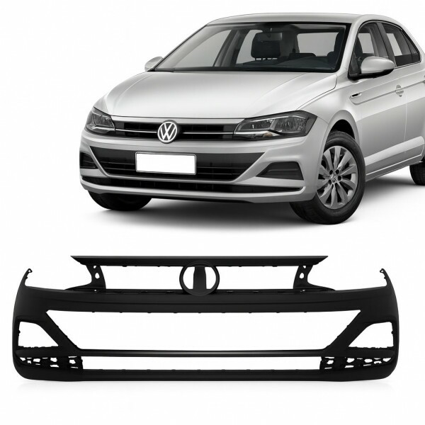 Para-Choque Dianteiro Polo Virtus 2018 a 2022 Preto Liso