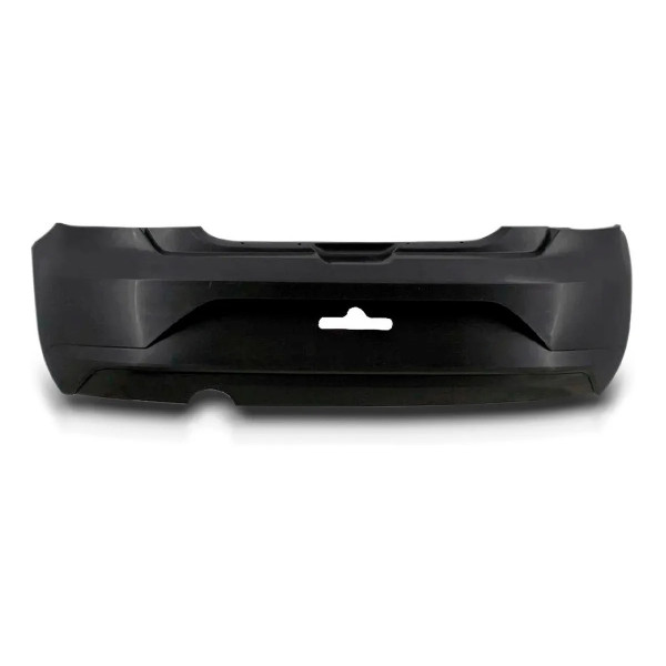 Para Choque Gol G7 G8 2017 a 2023 Traseiro Preto Liso Sem Furos Loma Plast