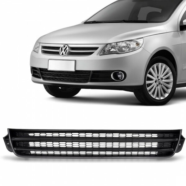 Grade Central Para-choque Gol G5 2009 a 2013 Preto Loma Plast