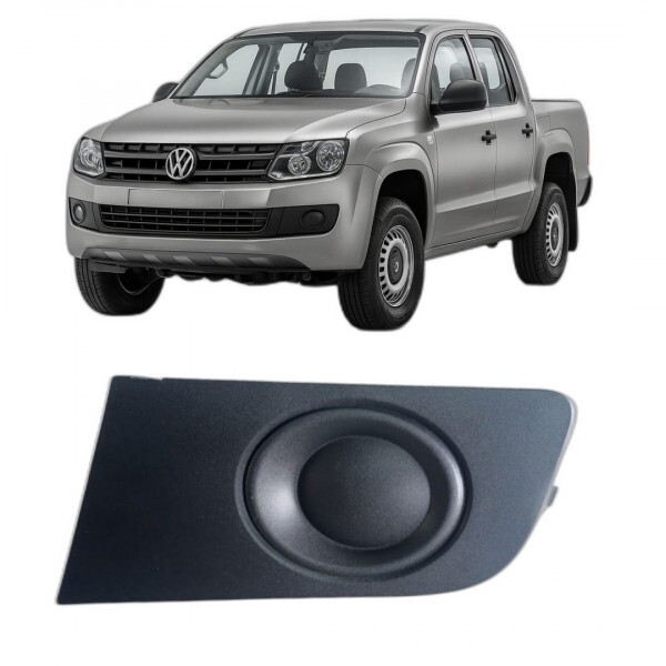 Moldura Farol de Milha Amarok 2011 a 2016 Esquerdo Preto