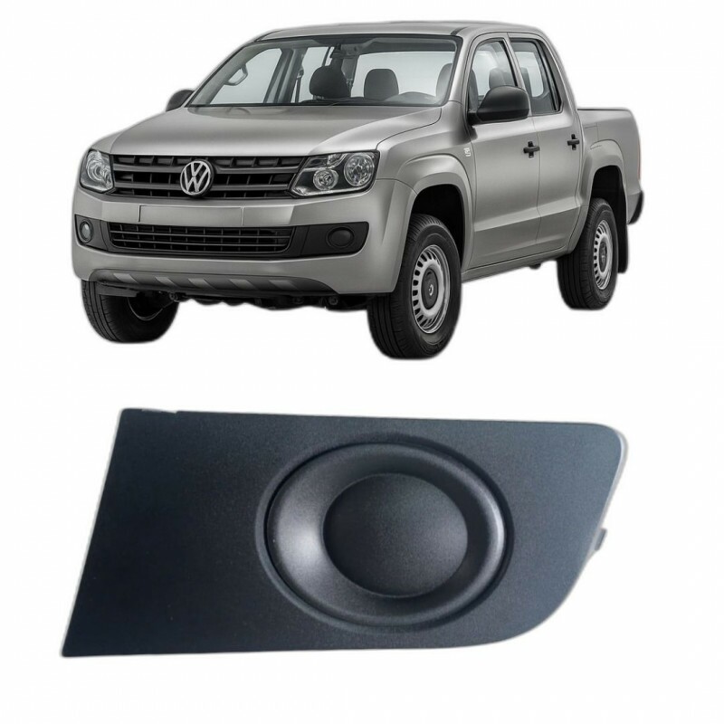 Moldura Farol de Milha Amarok 2011 a 2016 Esquerdo Preto