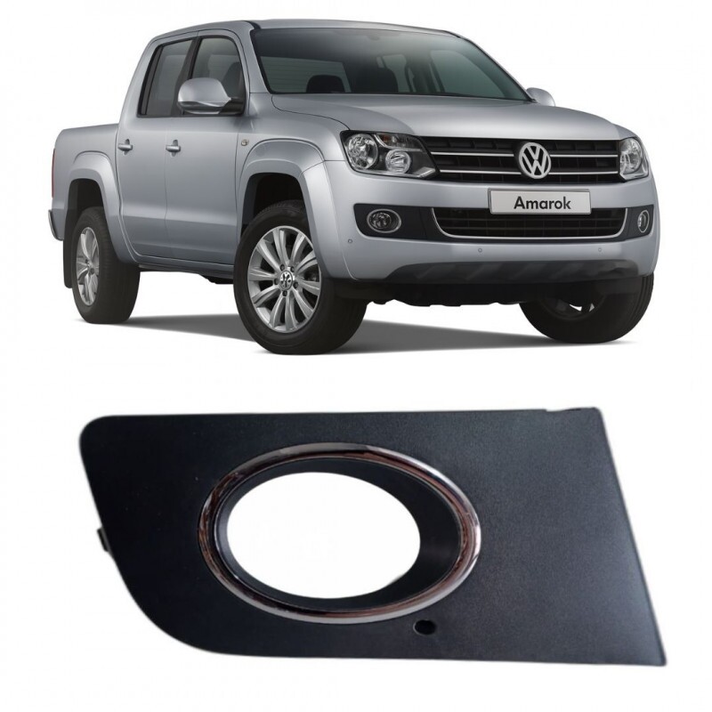 Moldura Farol de Milha Amarok 2013 a 2016 Direito Moldura Cromada
