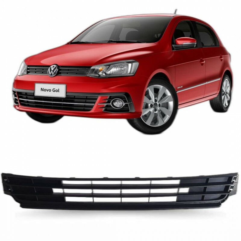 Grade Para Choque Central Gol G6 2012 a 2014 Preto
