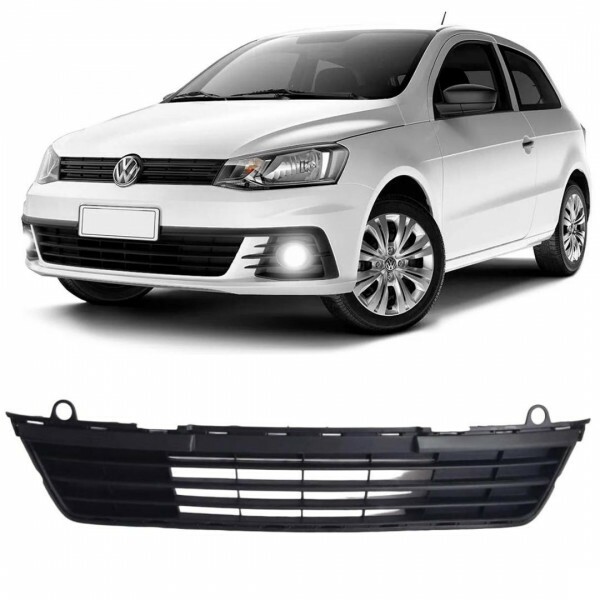 Grade Central Para-choque Gol G7 2017 a 2018 Preto Loma Plast