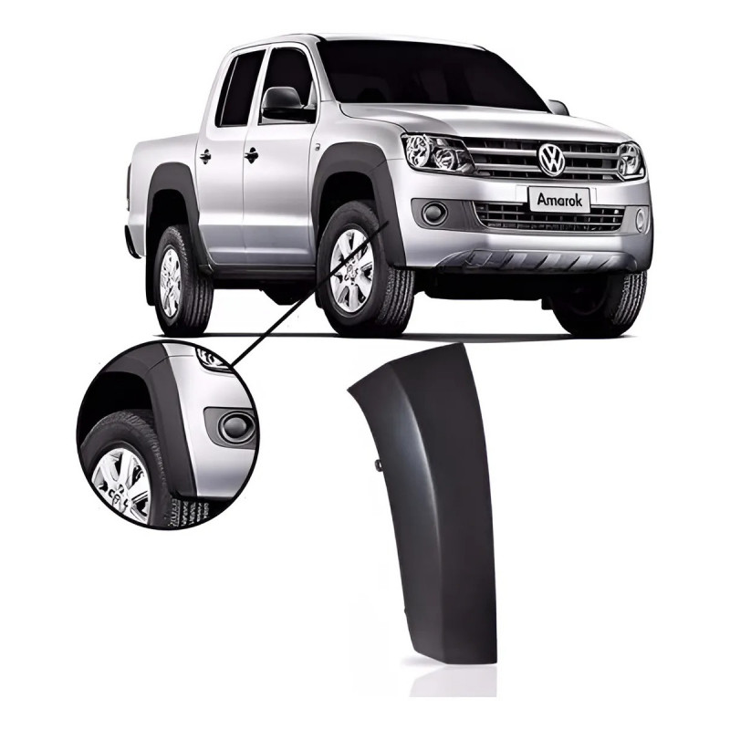 Moldura Para-choque Dianteiro Amarok 2010 a 2015 Direito Loma