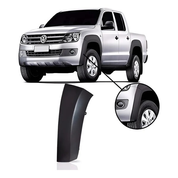 Moldura Para choque Amarok 2010 a 2015 Dianteiro Esquerdo