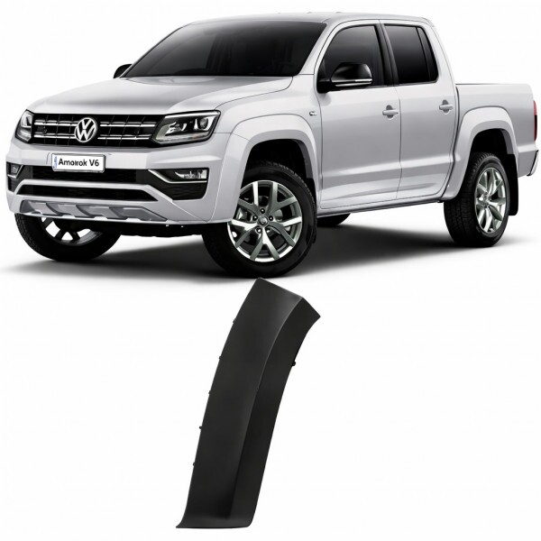 Moldura Para Choque Amarok 2017 a 2024 Dianteiro Esquerdo Preto Liso Moldura Para Choque Amarok 2017 a 2024 Dianteiro Esquerdo Preto Liso