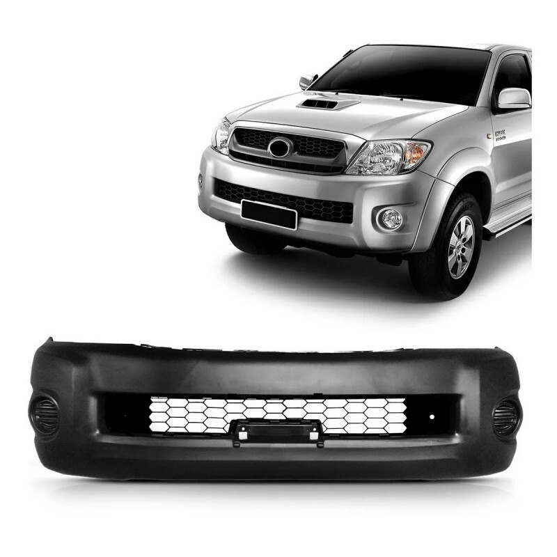 Para Choque Hilux 2009 a 2011 Dianteiro Preto Liso Grade Integrada Para Choque Hilux 2009 a 2011 Dianteiro Preto Liso Grade Integrada