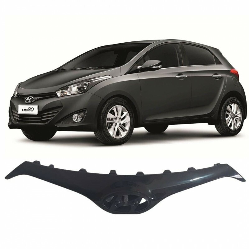 Grade Radiador Hb20 2013 a 2015 Externo Preto Brilhante