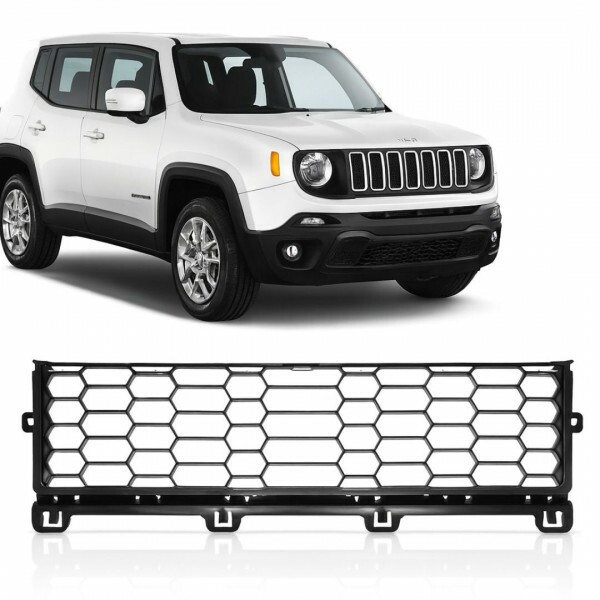 Grade Central Para-Choque Renegade 2016 a 2022 Preto Fosco