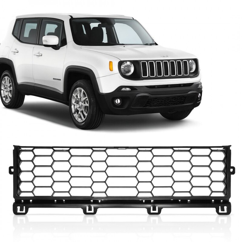 Grade Central Para-Choque Renegade 2016 a 2022 Preto Fosco