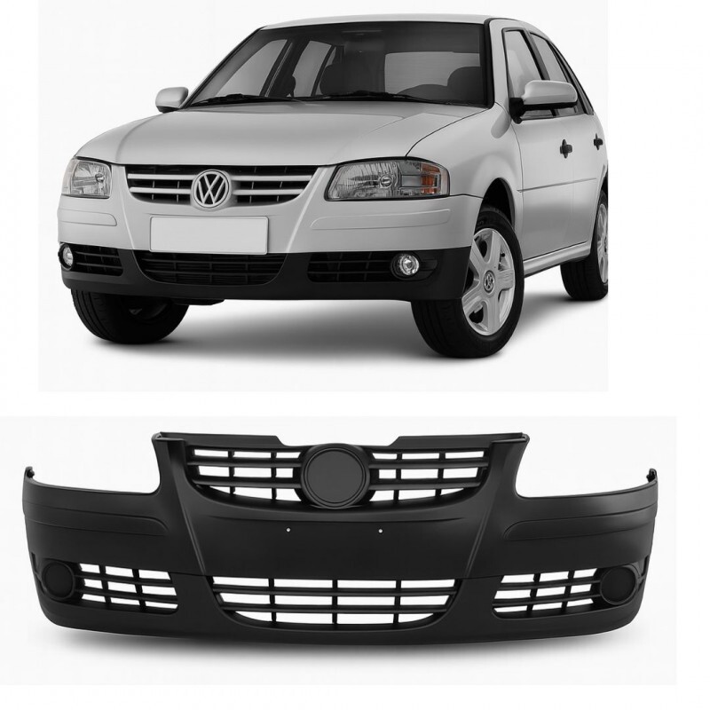 Para Choque Gol G4 2006 a 2014 Dianteiro Parcial Preto Liso