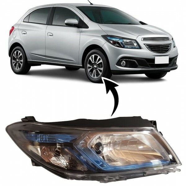 Farol Onix 2013 a 2016 Direito Mascara Negra