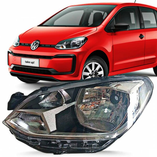 Farol Up 2018 a 2021 Esquerdo Mascara Negra Farol Up 2018 a 2021 Esquerdo Mascara Negra