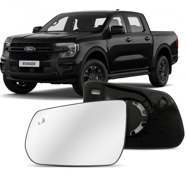Lente Retrovisor Ranger 2023 Com Sensor Lado Esquerdo