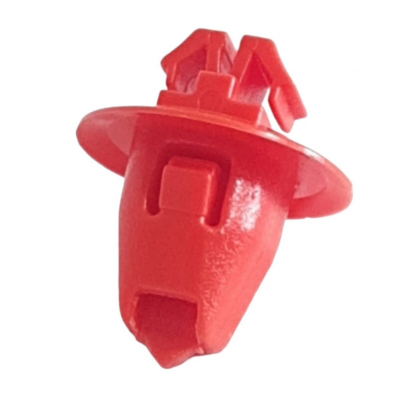 Grampo Alargador Parabarro Moldura Paralama Hilux 1997 a 2016 Vermelho