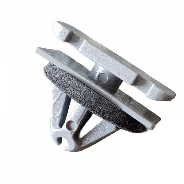 Grampo Friso Lateral Moldura Paralama Aplique Capô Tracker 2014 a 2017 Cinza