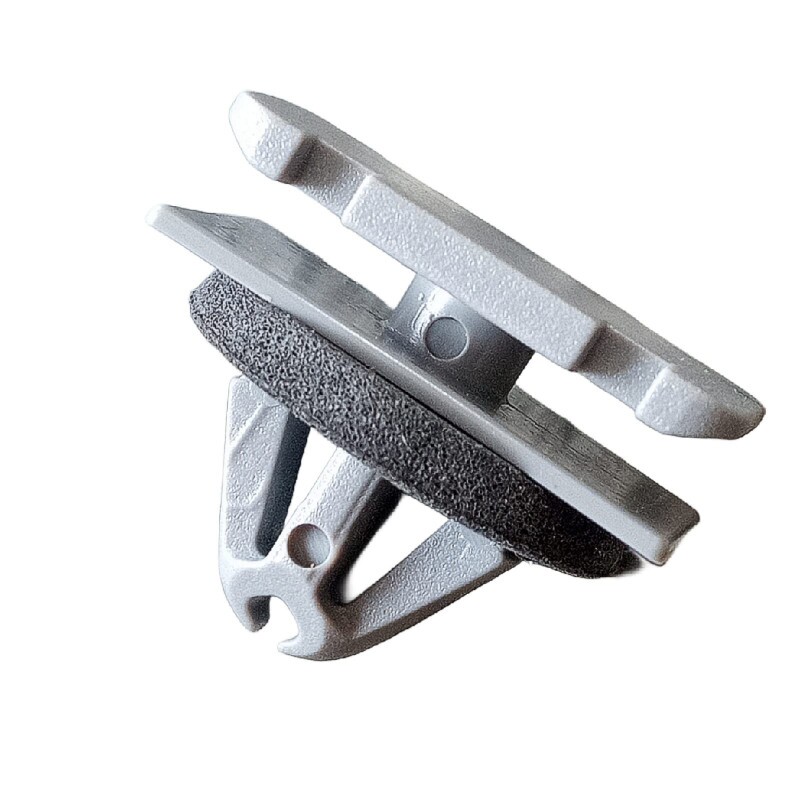 Grampo Friso Lateral Moldura Paralama Aplique Capô Tracker 2014 a 2017 Cinza