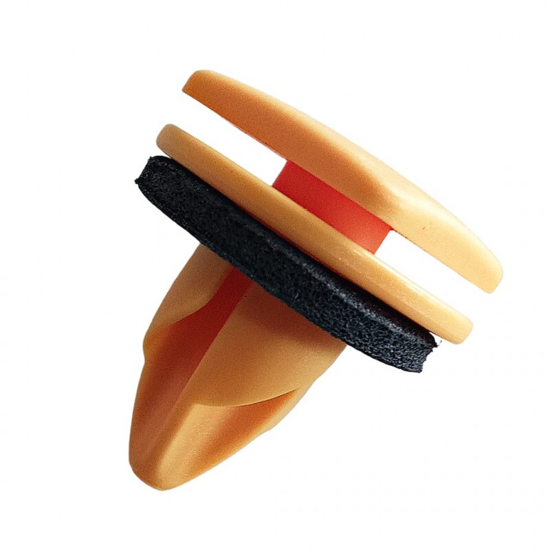 Grampo Ponta Spoiler Lateral Renegade 2016 a 2019 Amarelo Borracha