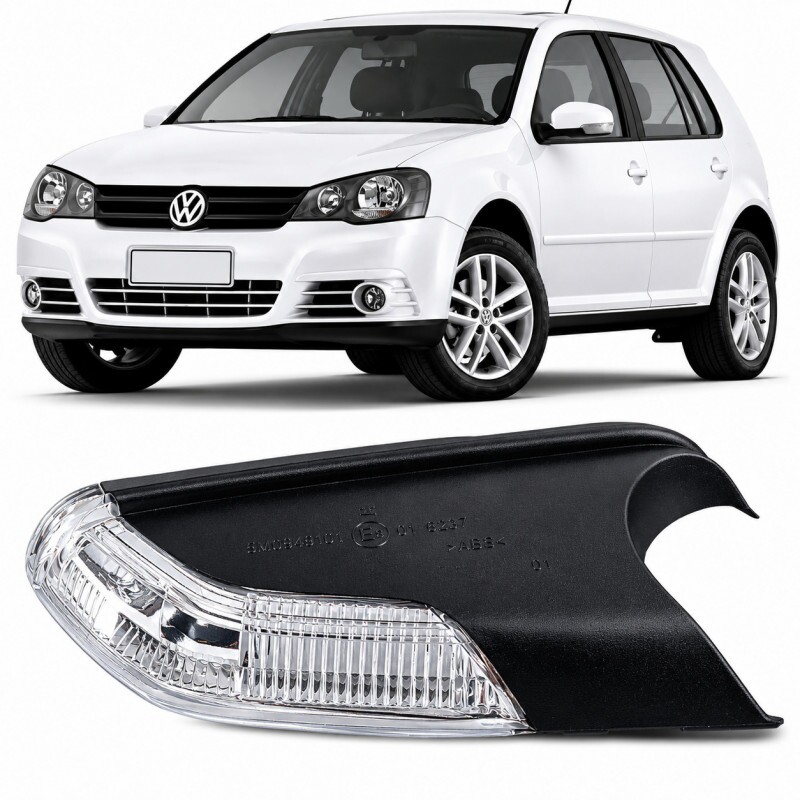 Pisca Retrovisor Golf Polo 2007 a 2014 Esquerdo Metagal