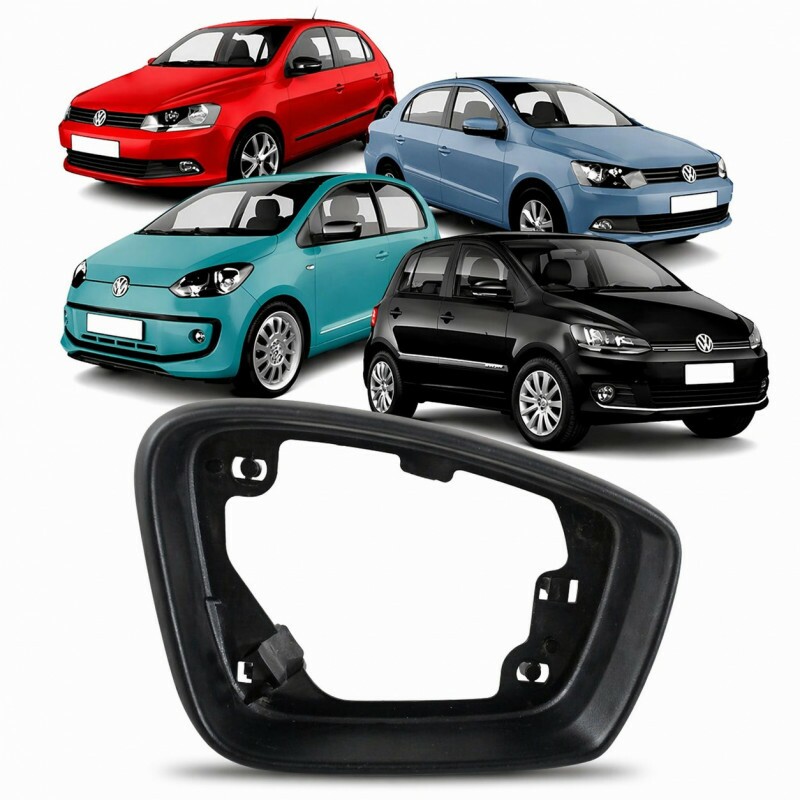 Aro Externo Retrovisor Gol G6 G7 G8 Fox Up Golf Polo 2012 a 2021 Direito Sem Furo