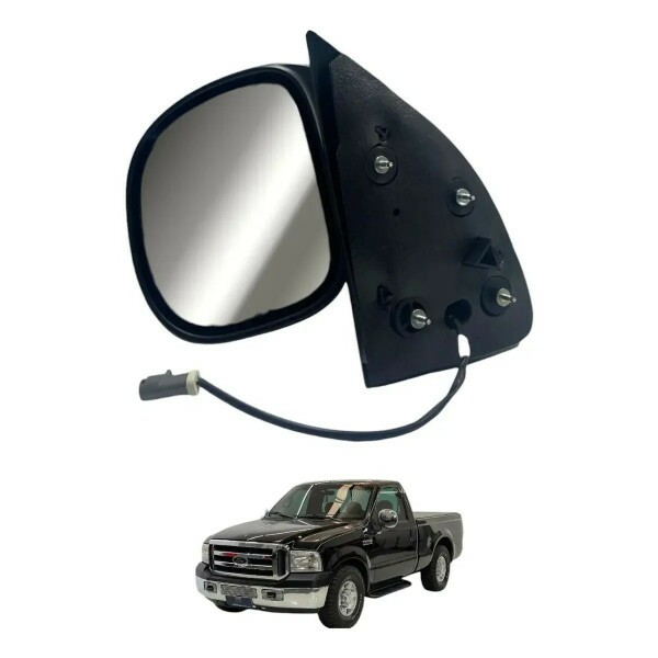 Retrovisor Ford F250 1998 a 2012 Esquerdo Eletrico Preto Retrovisor Ford F250 1998 a 2012 Esquerdo Eletrico Preto