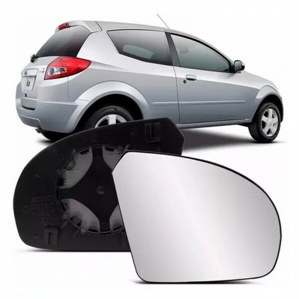 Lente Retrovisor Fiesta Amazon 2002 a 2014 Direito