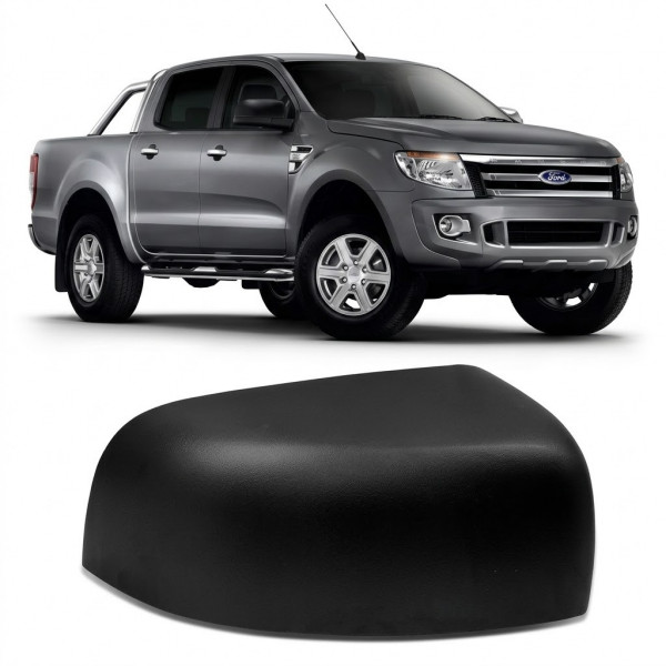 Capa Retrovisor Ranger 2013 a 2022 Direito Preto Texturizado Capa Retrovisor Ranger 2013 a 2022 Direito Preto Texturizado