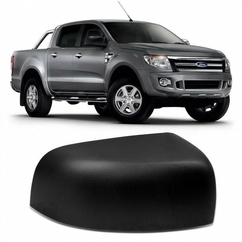 Capa Retrovisor Ranger 2013 a 2022 Direito Preto Texturizado