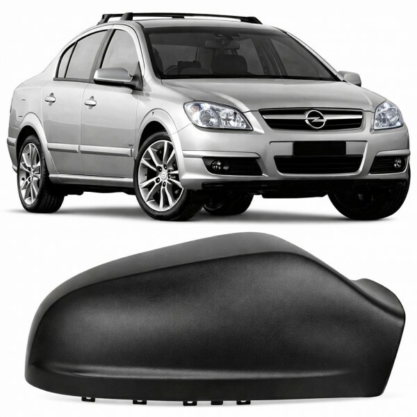 Capa Retrovisor Vectra 2006 a 2008 Direito Preto Liso Sem Pisca Metagal
