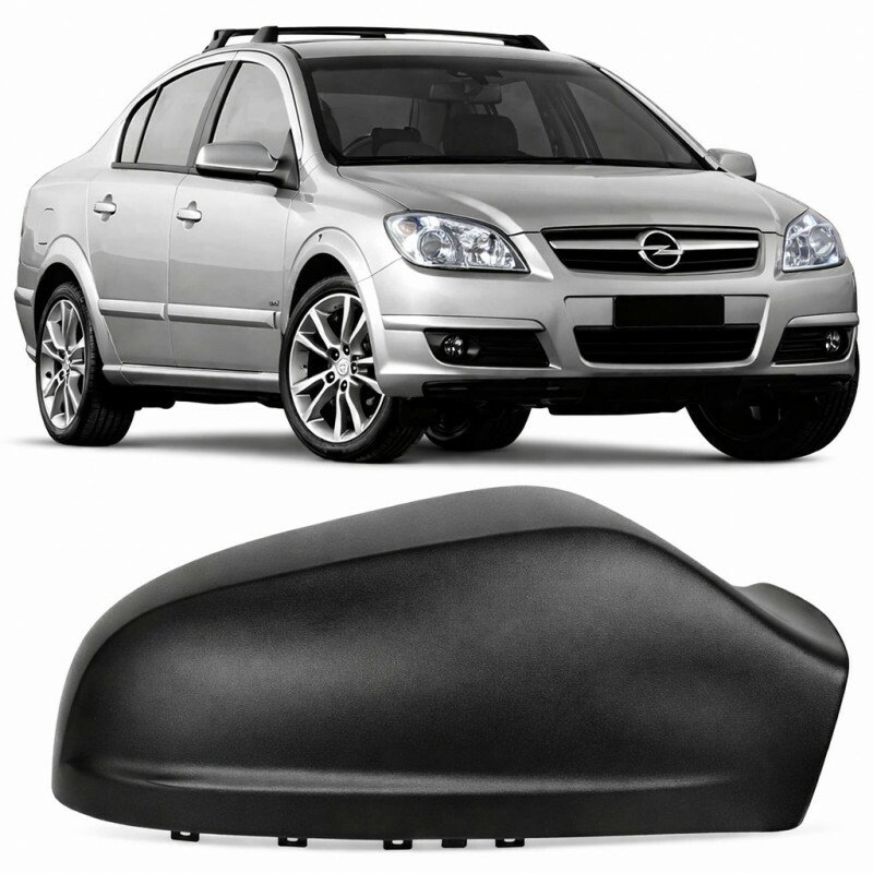 Capa Retrovisor Vectra 2006 a 2008 Direito Preto Liso Sem Pisca Metagal