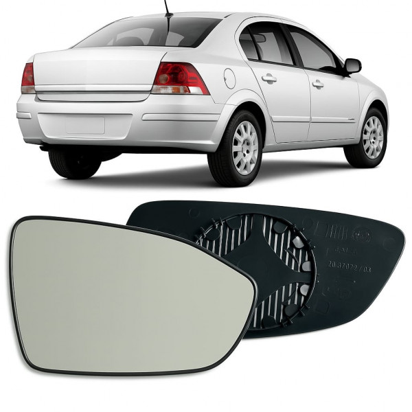 Lente Retrovisor Vectra 2006 a 2011 Direito Desembaçador Termico