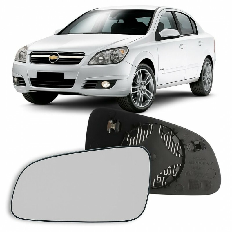 Lente Retrovisor Vectra 2006 a 2009 Esquerdo C/ desembaçador Térmico