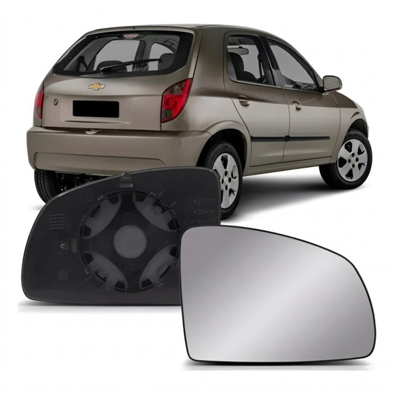 Lente Retrovisor Celta 2006 a 2016 Prisma 2006 a 2012 Direito