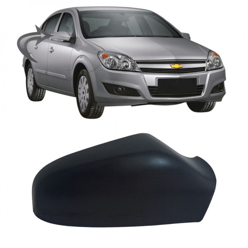 Capa Retrovisor Vectra 2010 a 2011 Direito Preto Liso Para Pisca