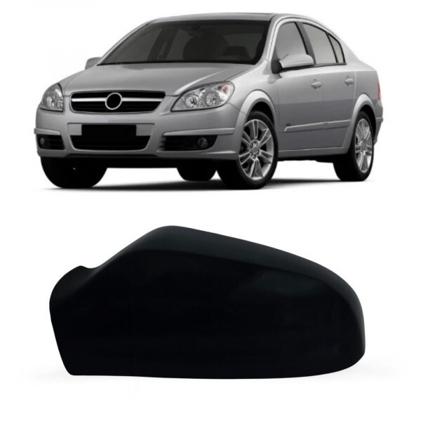 Capa Retrovisor Vectra 2010 a 2011 Esquerdo Preta Liso Sem Pisca