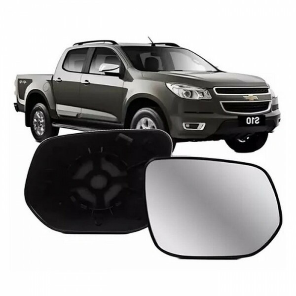 Lente Retrovisor S10 2012 a 2023 Direito Lente com Placa