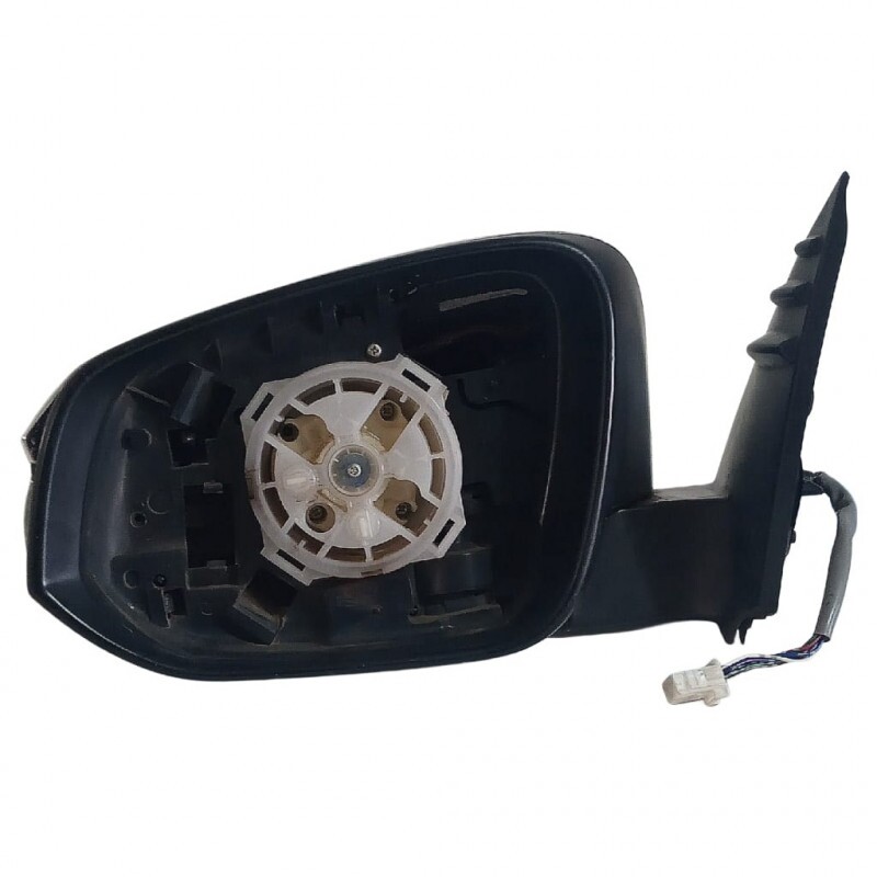 Retrovisor Hilux 2016 a 2024 Esquerdo Elétrico Cromado Retrátil Pisca Led Fume