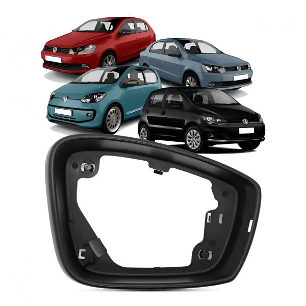 Aro Externo Retrovisor Gol G6 G7 G8 Fox Up Golf Polo 2012 a 2021 Direito Sem Furo