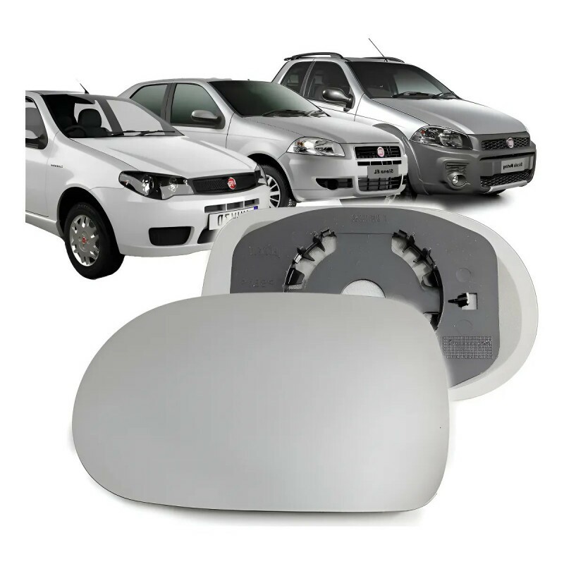 Lente Retrovisor Palio F2 F3 2011 a 2017 Direito Lente Grande