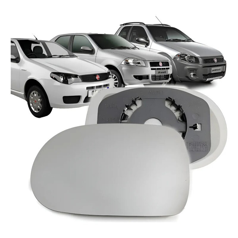 Lente do Retrovisor Palio F2 F3 2011 a 2017 Direito Lente Grande