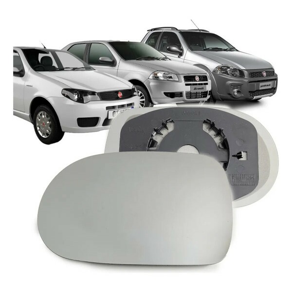 Lente Retrovisor Palio F2 F3 2011 a 2017 Esquerdo