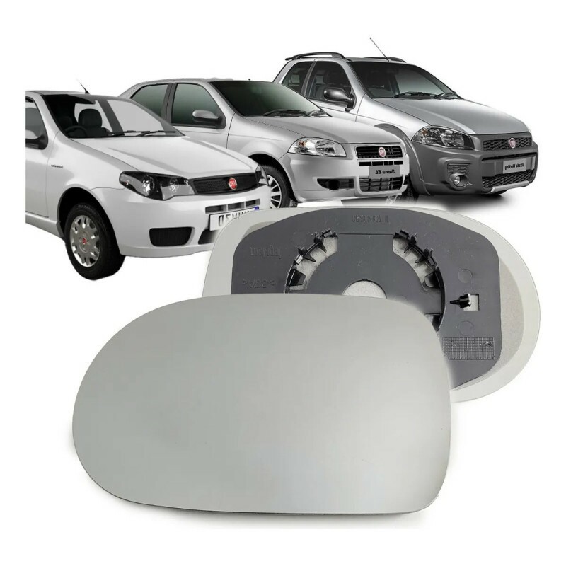 Lente Retrovisor Palio F2 F3 2011 a 2017 Esquerdo