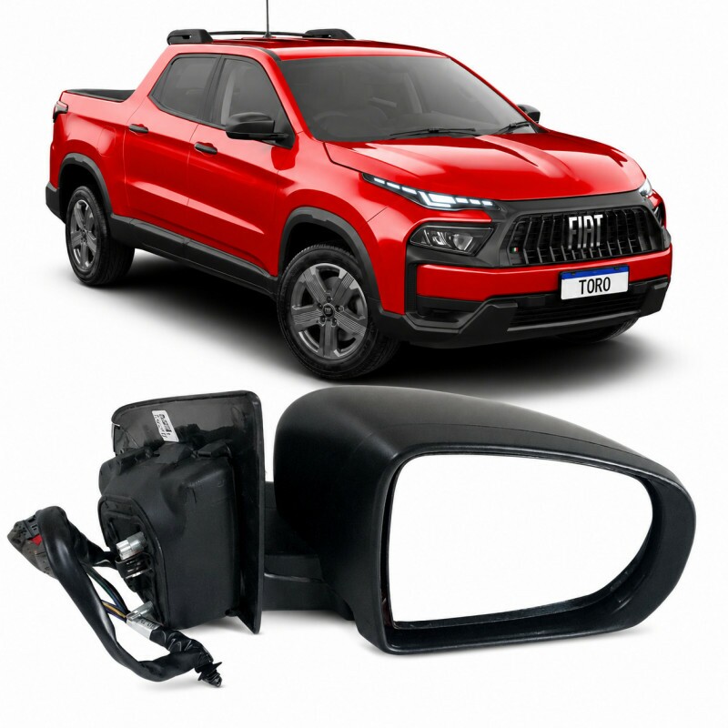 Retrovisor Toro 2016 a 2027 Direito Eletrico Luz de Cortesia Com Sensor Tilt Down Retrovisor Toro 2016 a 2027 Direito Eletrico Luz de Cortesia Com Sensor Tilt Down
